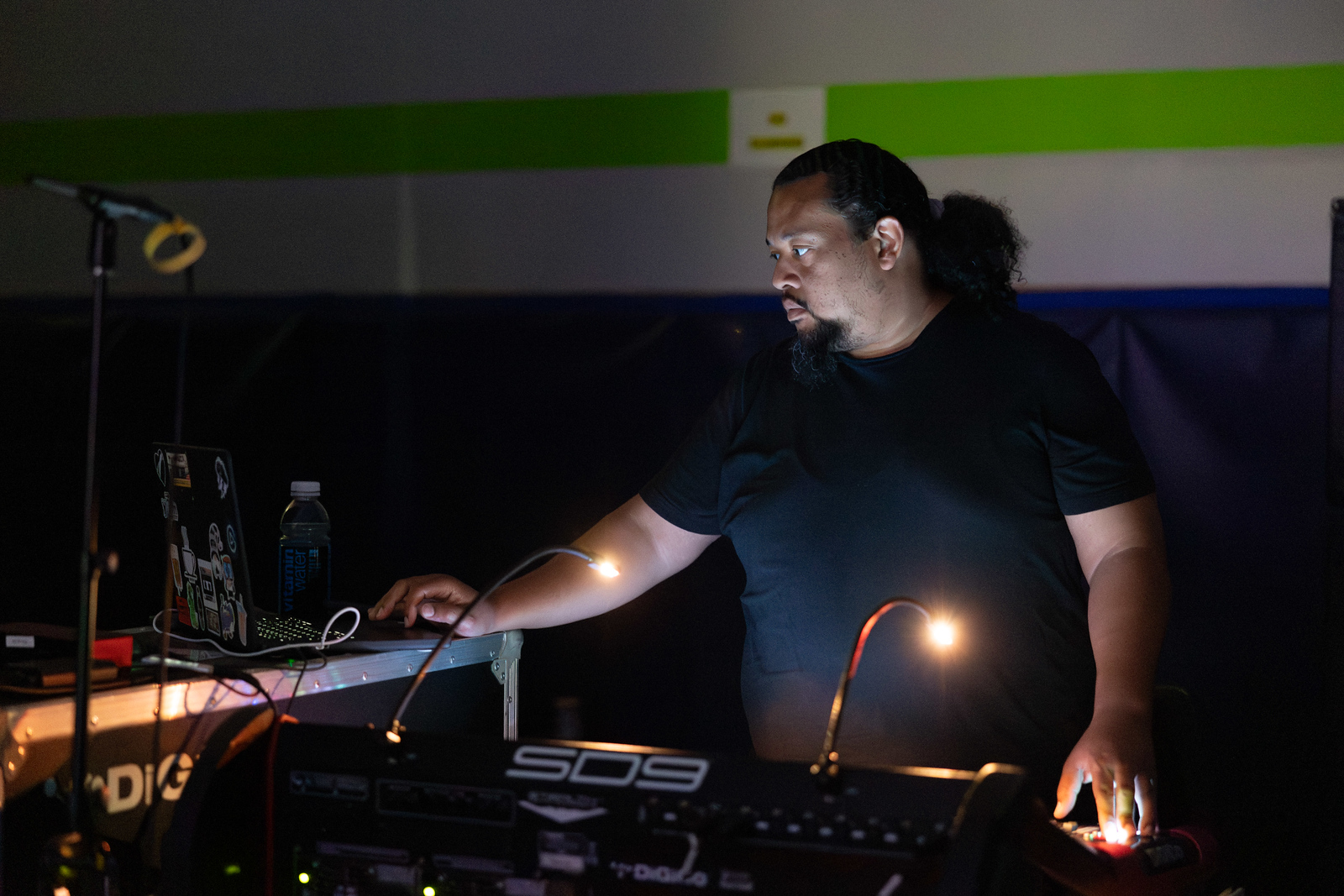 Chris at the production desk